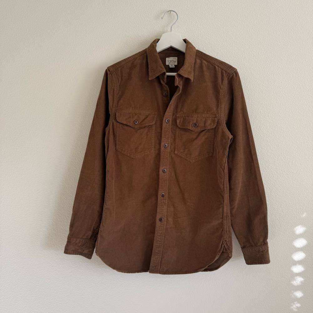 Men’s J. Crew XS Brown Corduroy Shirt